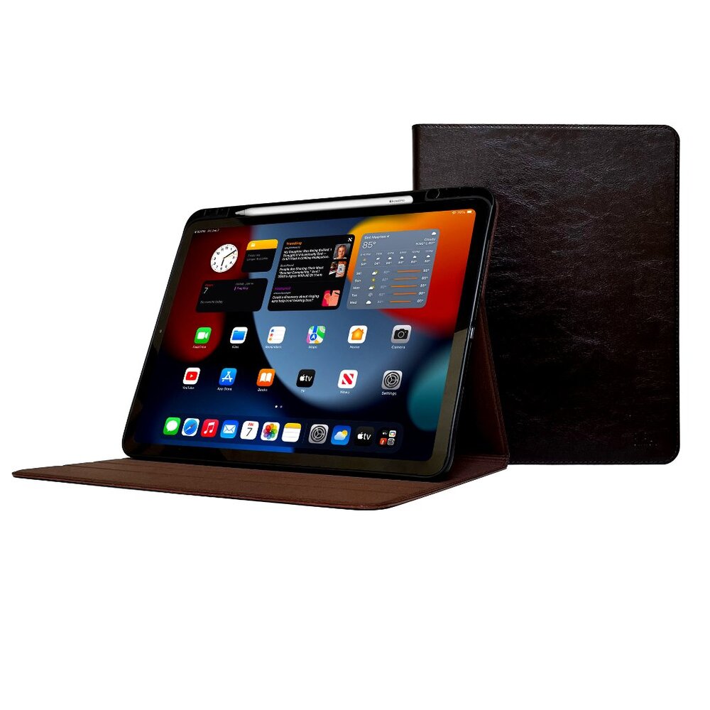 ENAPY iPad Air 13" (M3 & M2) Leather Case - With Pencil Holder - Sleep/Wake